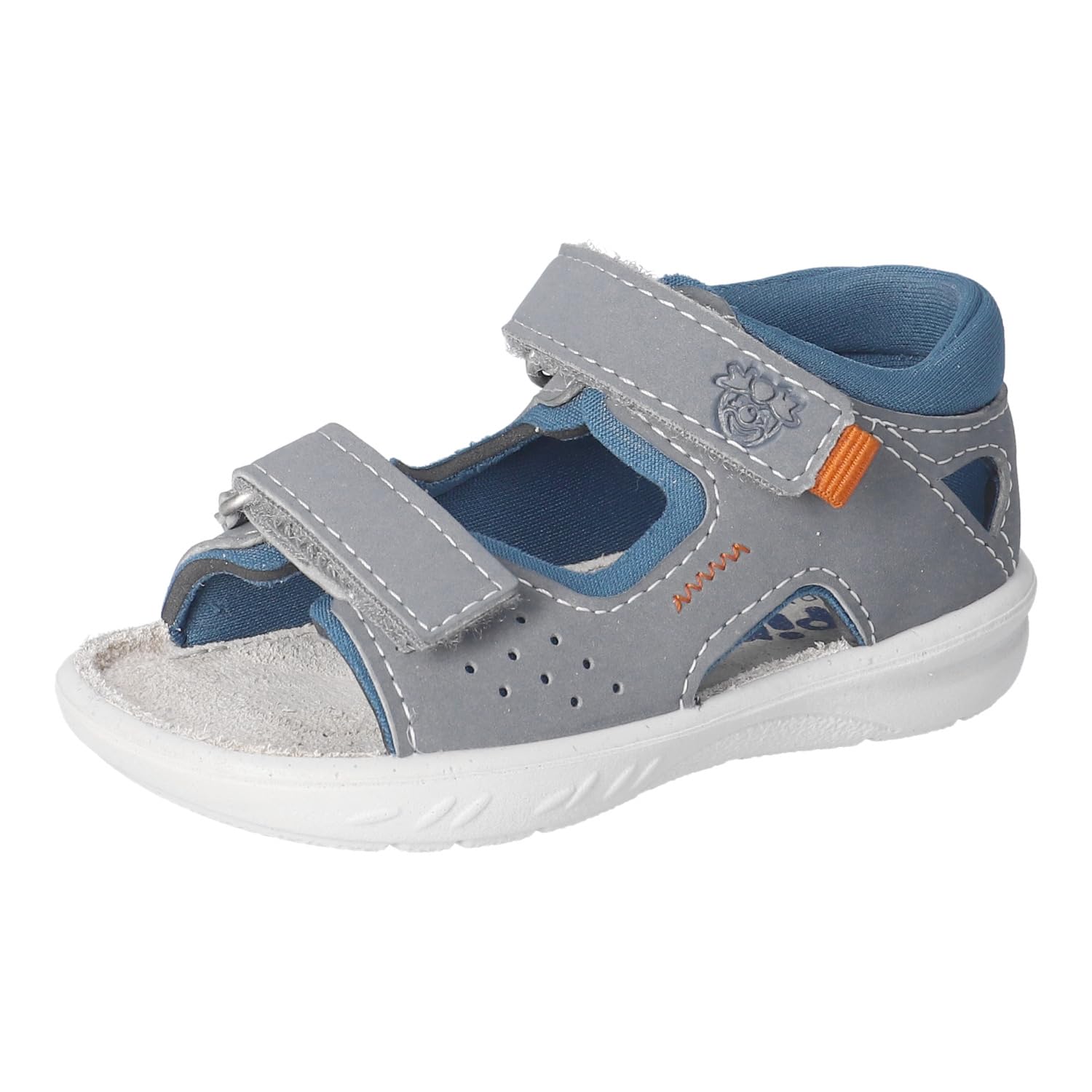 RICOSTA Jungen Riemchensandalen MANTU, Baby und Kleinkinder Lauflernschuhe, Weite: WEIT, waschbar, Strandschuhe, bequem, Graphit/Petrol (460), 22 EU
