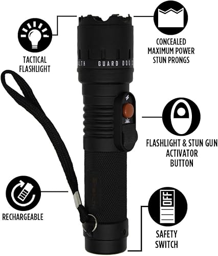 Miniatura 2 de Guard Dog Security Stealth - Linterna compacta para pistola paralizante, voltaje máximo, funda incluida, recargable