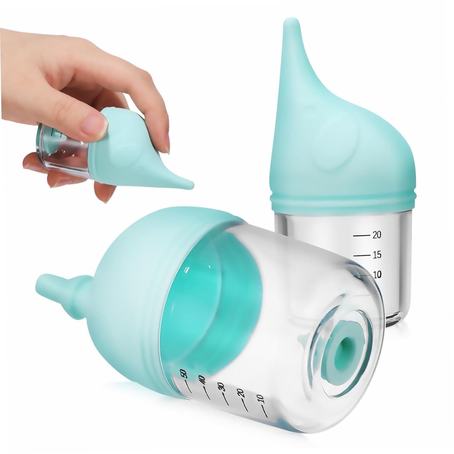 2Pcs Pet Nursing Bottles for Kittens and Puppies Design and Feeding Nipples Safe for Newborns