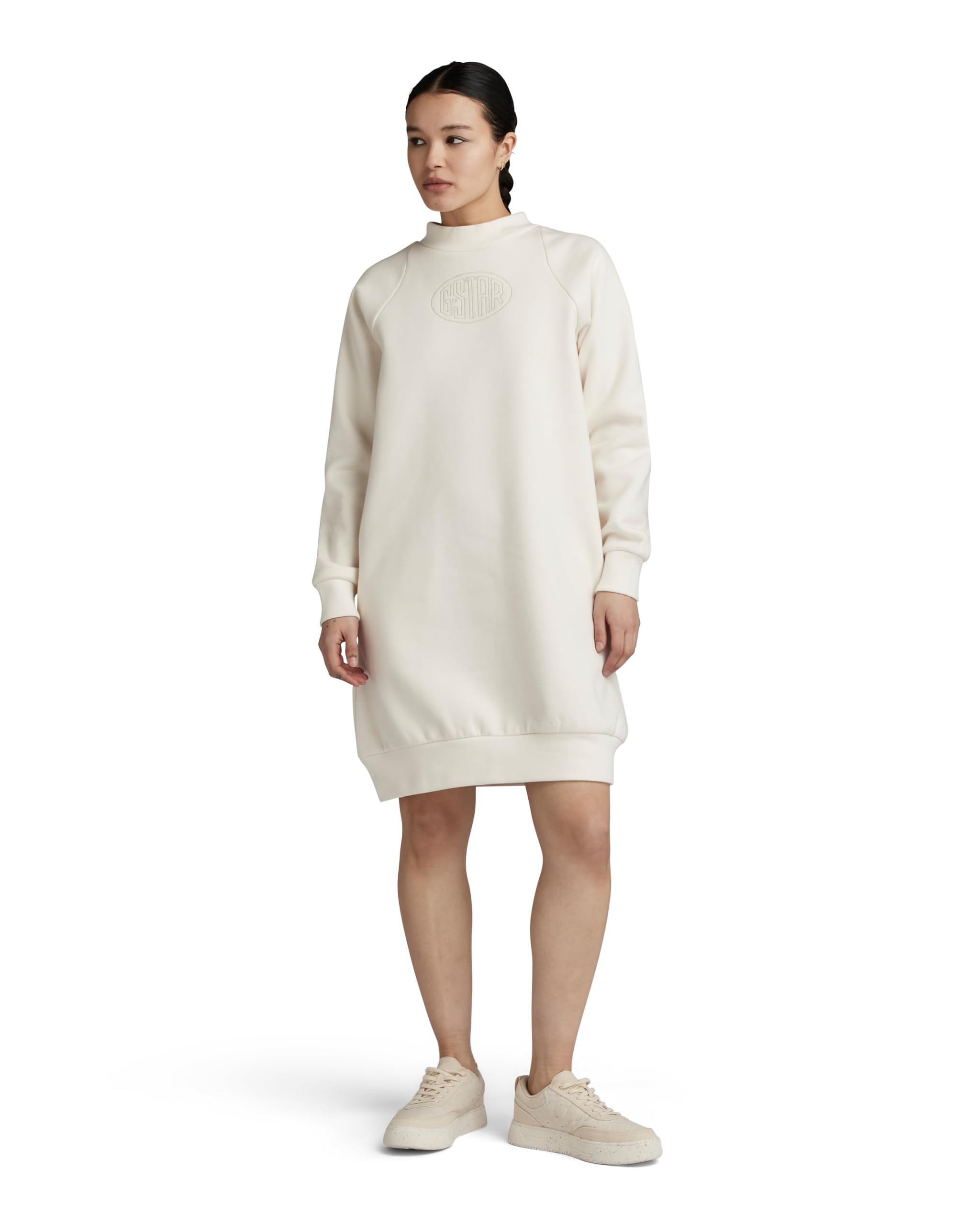 G-Star Women's Mock Raglan Sweat Dress, Beige (eggnog D23917-D425-G076), L