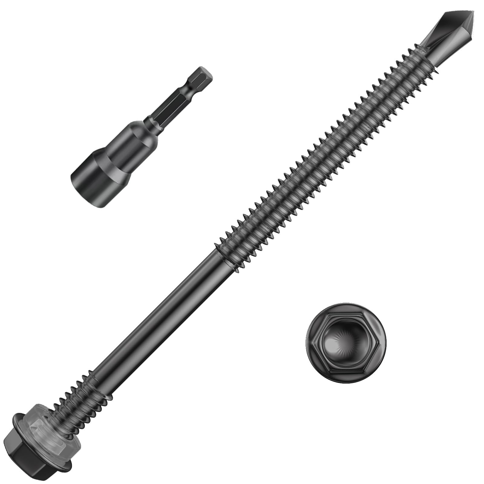 410 Stainless Steel Self-Tapping Screws - 300 Pcs -30