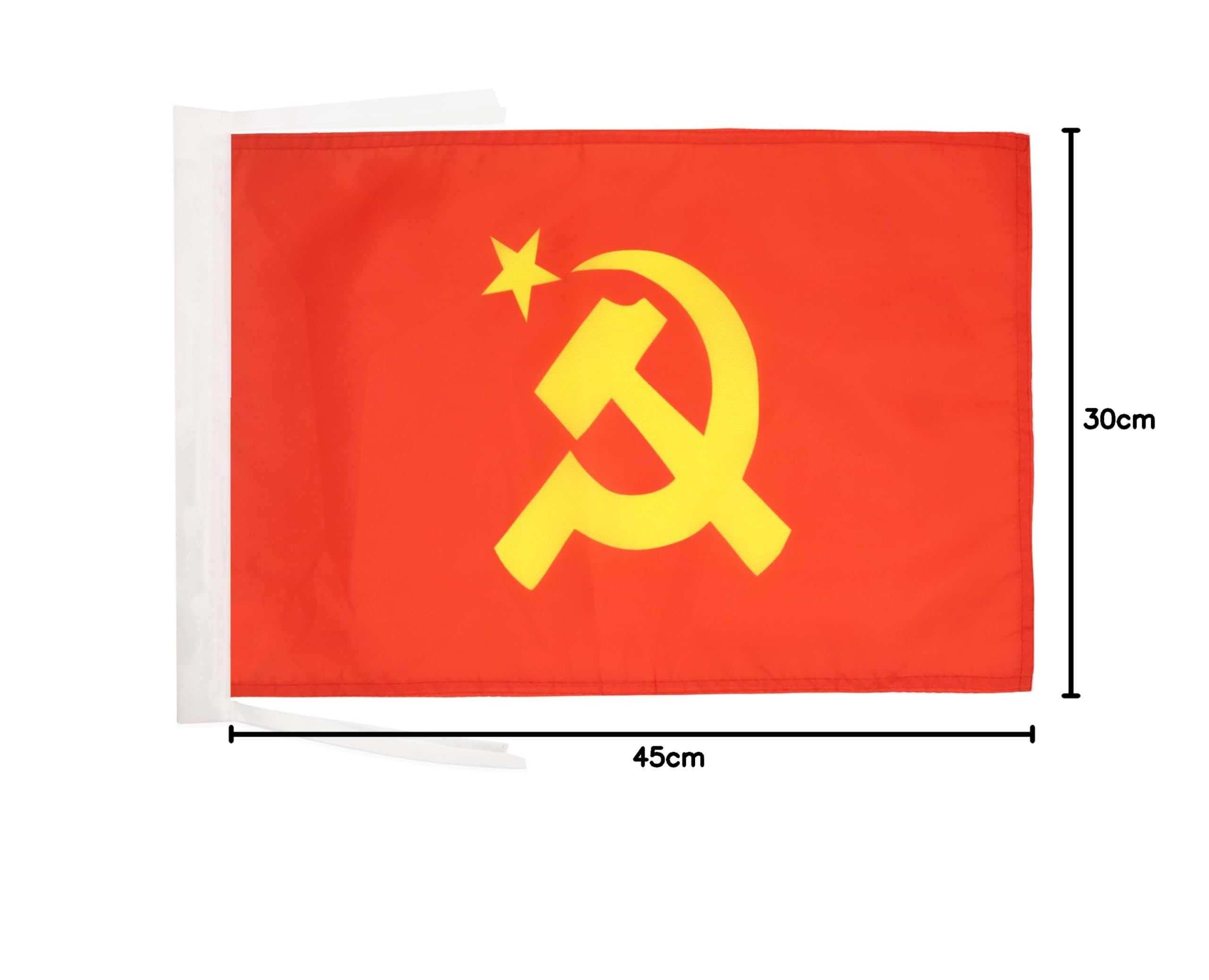 Drapeau URSS avec Lénine poing levé 45x30cm - PAVILLON communiste leninien - Léninisme 30 x 45 cm haute qualité - AZ FLAG