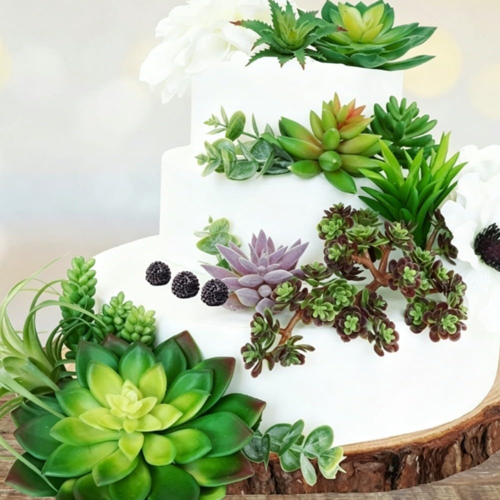 Plantas Artificiales Suculentas 23cm Realistas PVC
