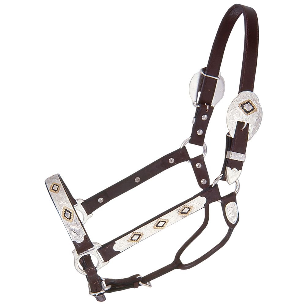 Tough 1 Royal King Gold and Black Inlay Show Halter