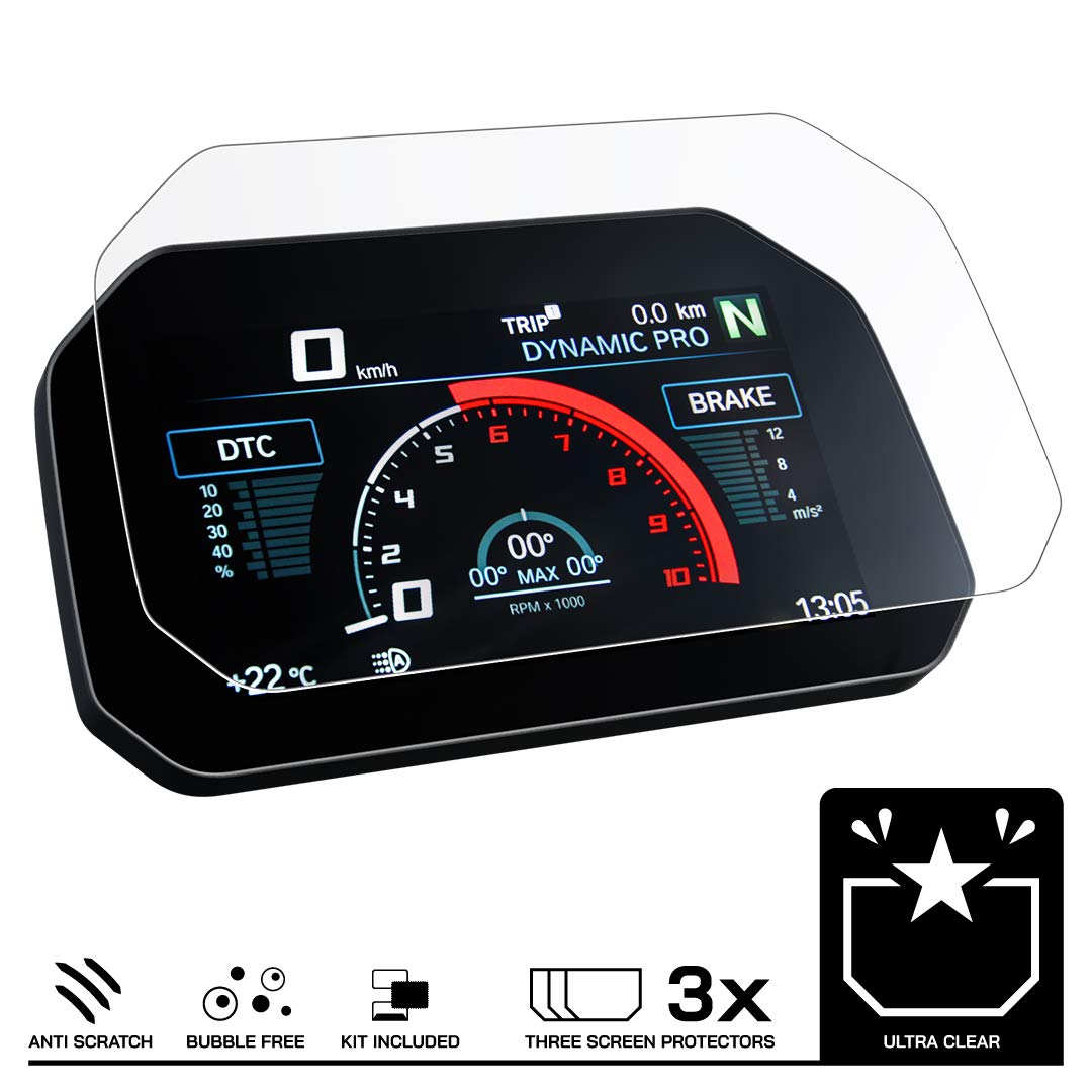 Speedo Angels Dashboard Screen Protector compatible with M1000RR (2021-) 3 x Ultra Clear