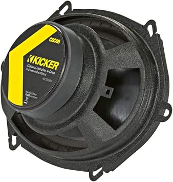 KICKER CS Series CSC68 6 x 8 Inch Car Audio System Speaker, Black (2 Pack)