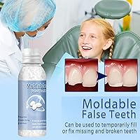 Vista 5 de Kit de reparación de dientes, kit de reemplazo de dientes para restauración temporal de dientes perdidos y rotos, reemplazo de dentaduras postizas