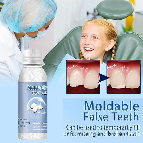 Miniatura 2 de Kits de restauración dental temporal, kit de reemplazo de dientes temporales, gránulos de reparación de dientes, kits de restauración de llenado