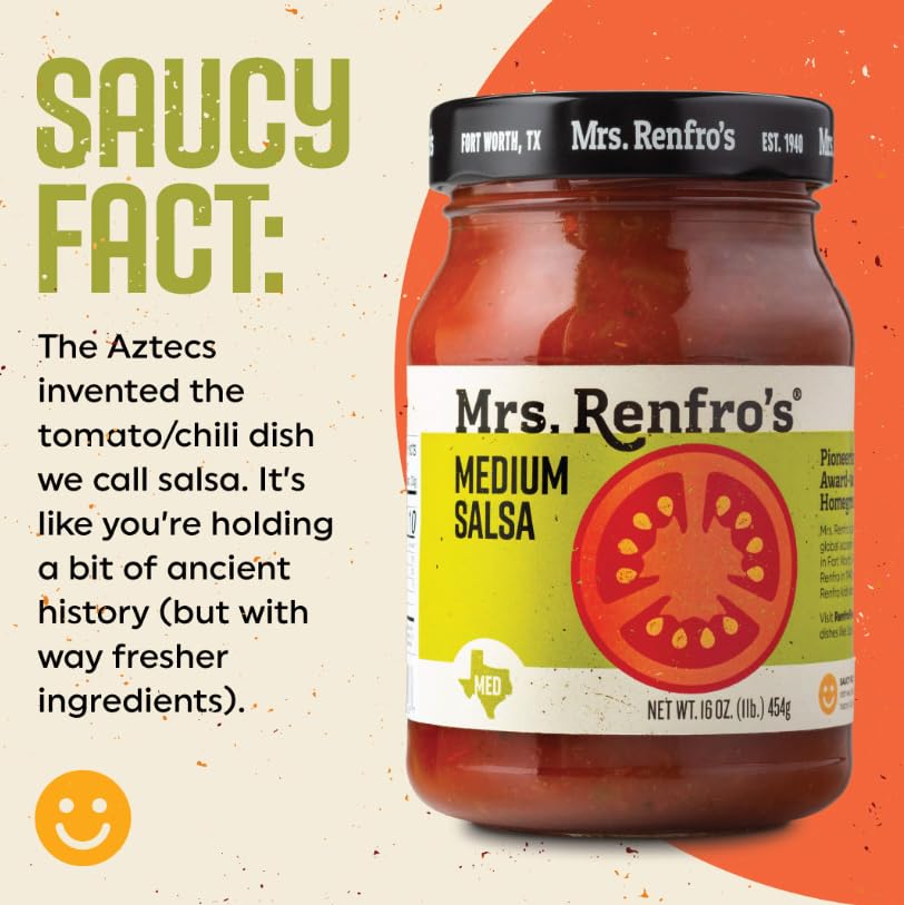 Amazon.com: Mrs. Renfro's Medium Salsa, 16 oz Jars (Pack of 4