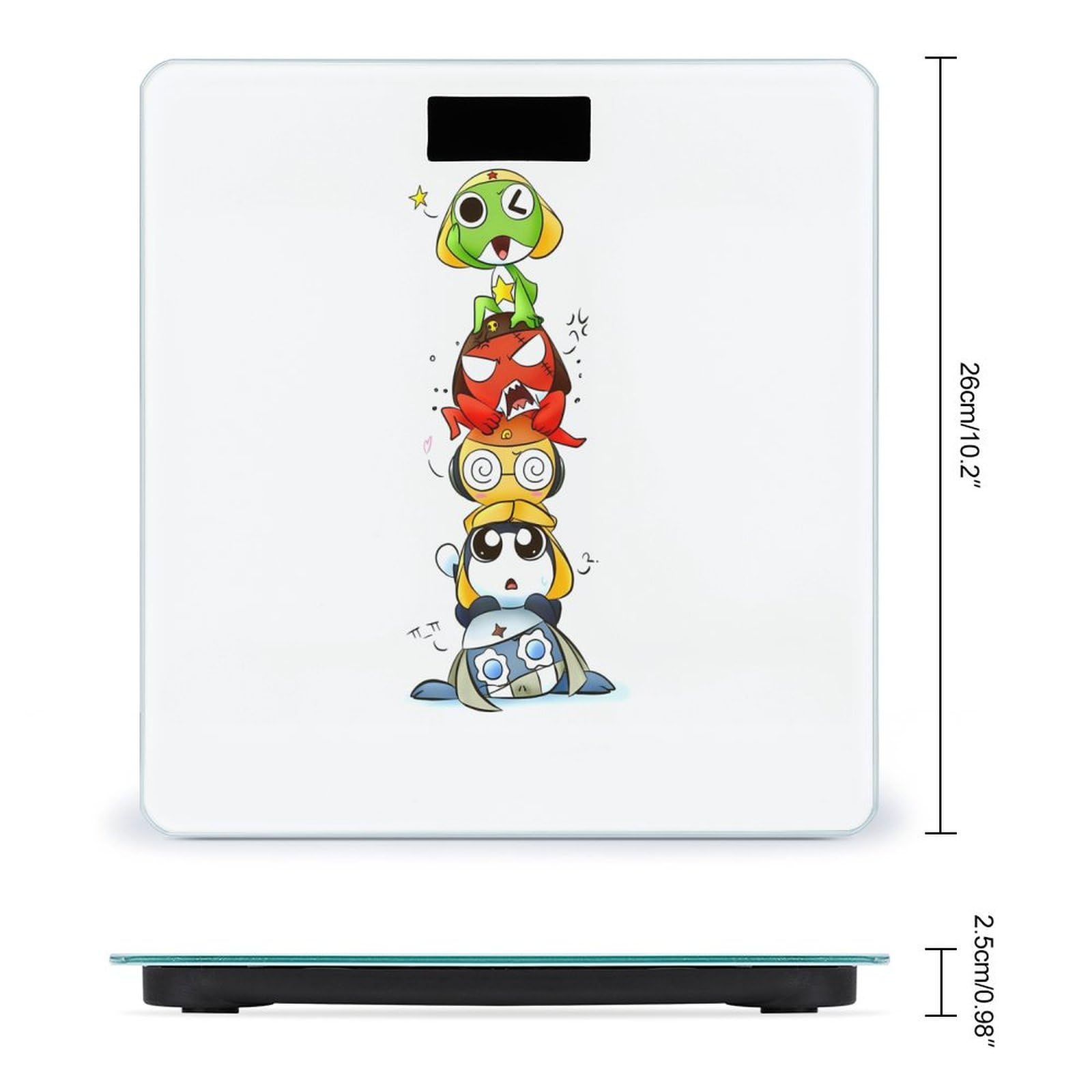 ケロロ軍曹　体重計 Amazon.co.jp: ケロロ軍曹 体重計 高精度 ボディスケール 電源