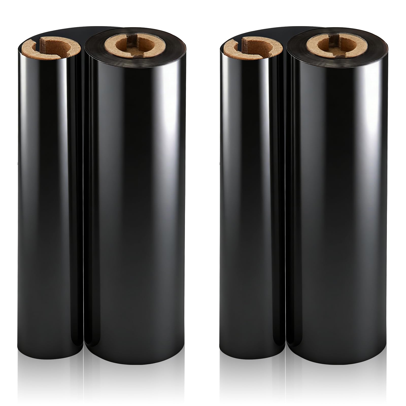 2 Rolls 4.33" x 244' Thermal Transfer Ribbon,Enhanced Wax-Resin Ribbon
