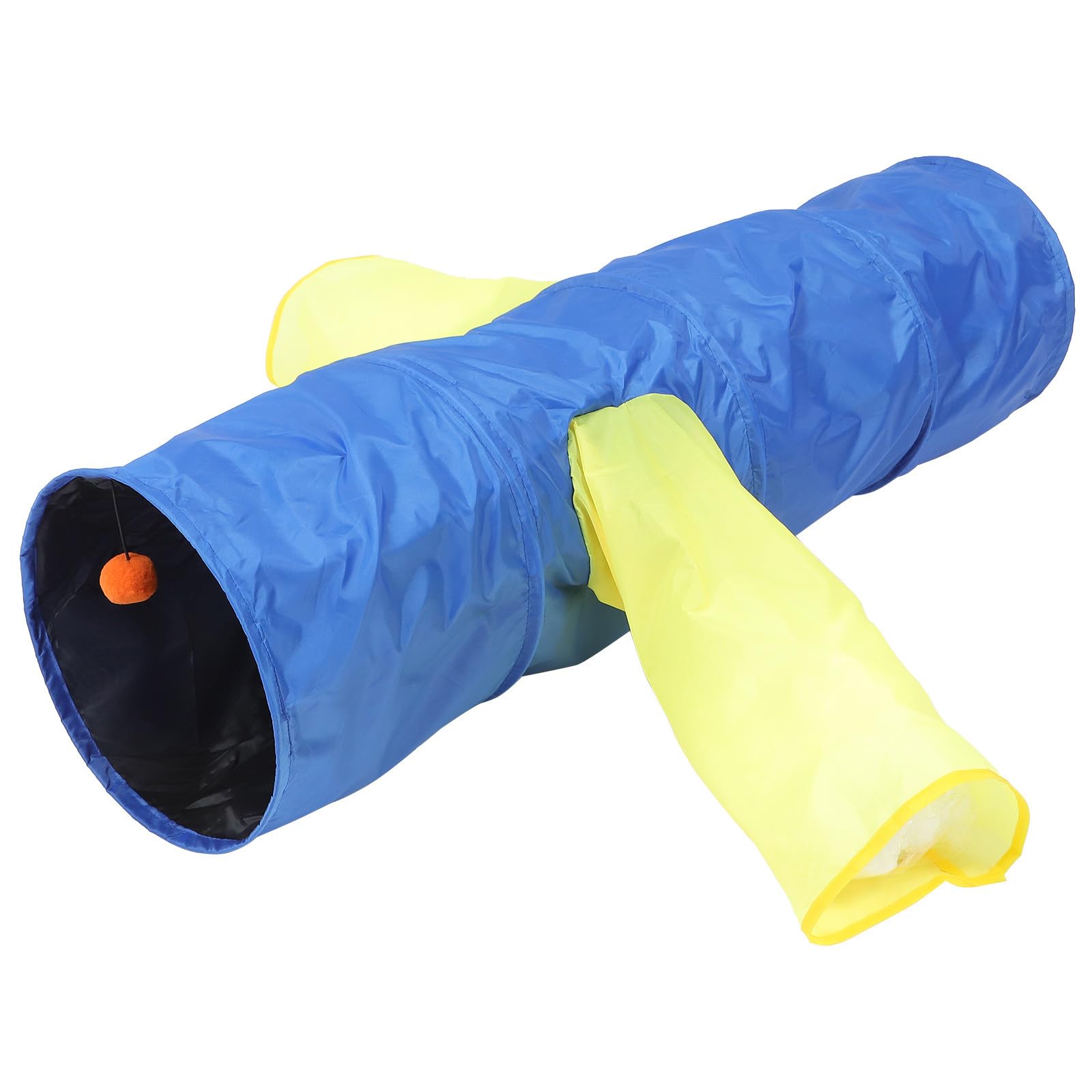 Túnel para gatos STOBAZA tipo cubo triple plegable y portátil para gatitos de interior