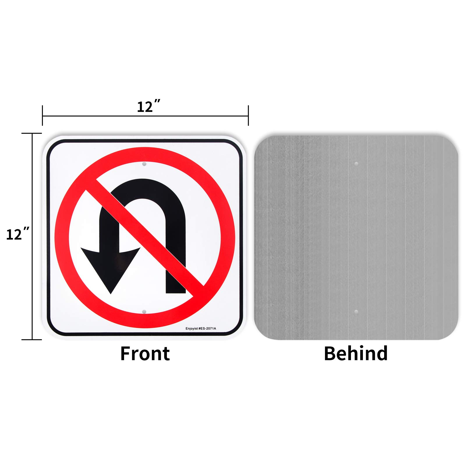 Cartello In Alluminio 'Divieto Di Moto, ATV E Veicoli Motorizzati' - 25,4x35,6 Cm, Resistente Agli Agenti Atmosferici, Con Fori - 2