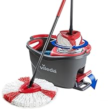 Vileda Turbo 2in1 Complete Cleaning Set, 130 cm Extending Handle, Triangle Head