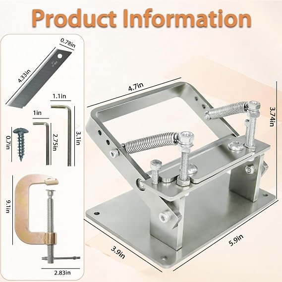 Manual Leather Skiver Splitter, Adjustable Stainless Steel Leather Tool Kit