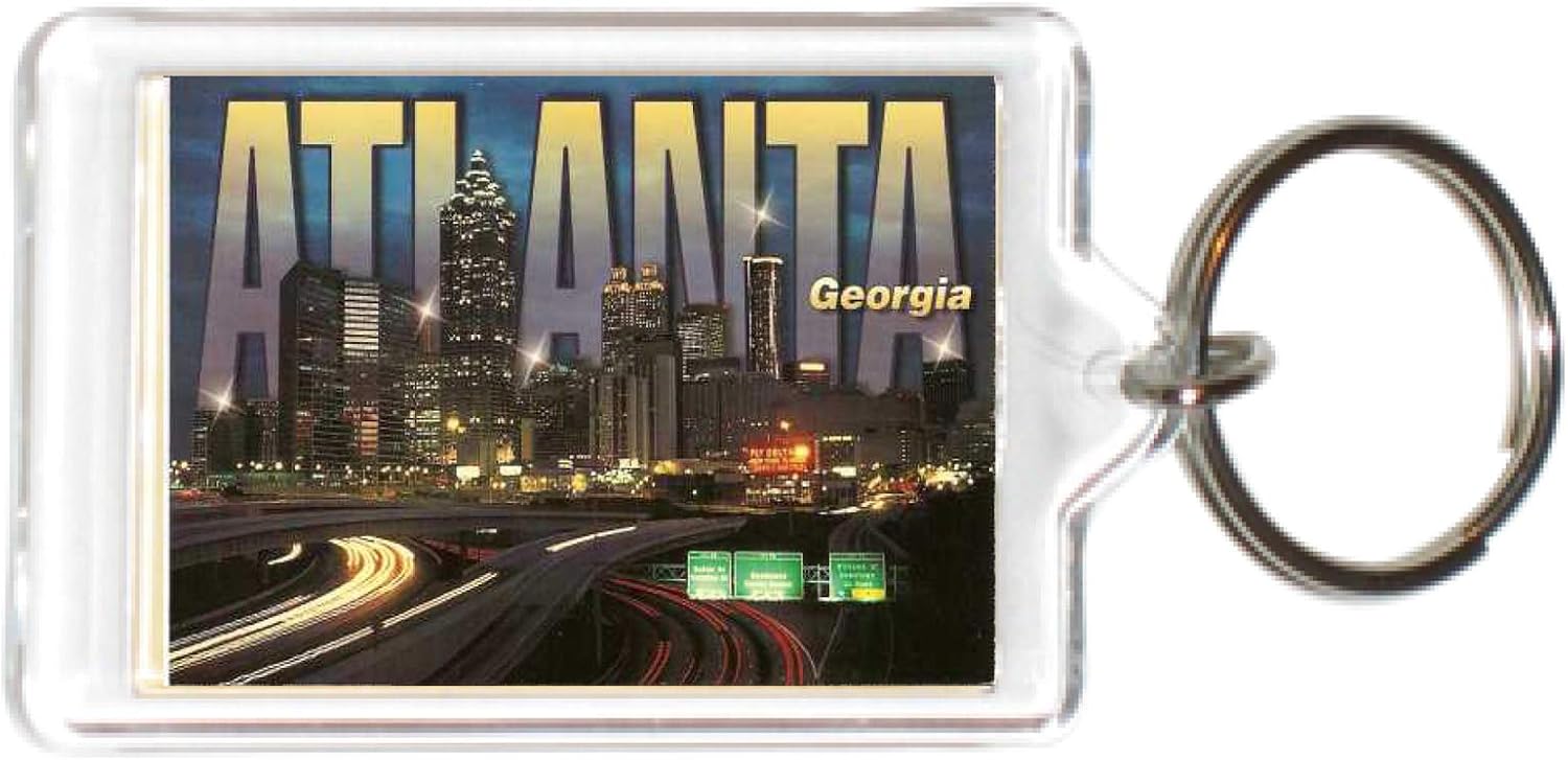 Georgia USA United States Acrylic KeyChains KeyRings Holders image 2