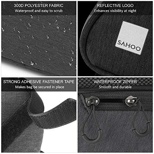 pedkit Bolsa de selim de bicicleta com bolso para garrafa de água Bolsa de selim para bicicleta à pr