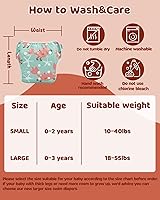 Vista 69 de ALVABABY - Pañales de natación (2 unidades, reutilizables)