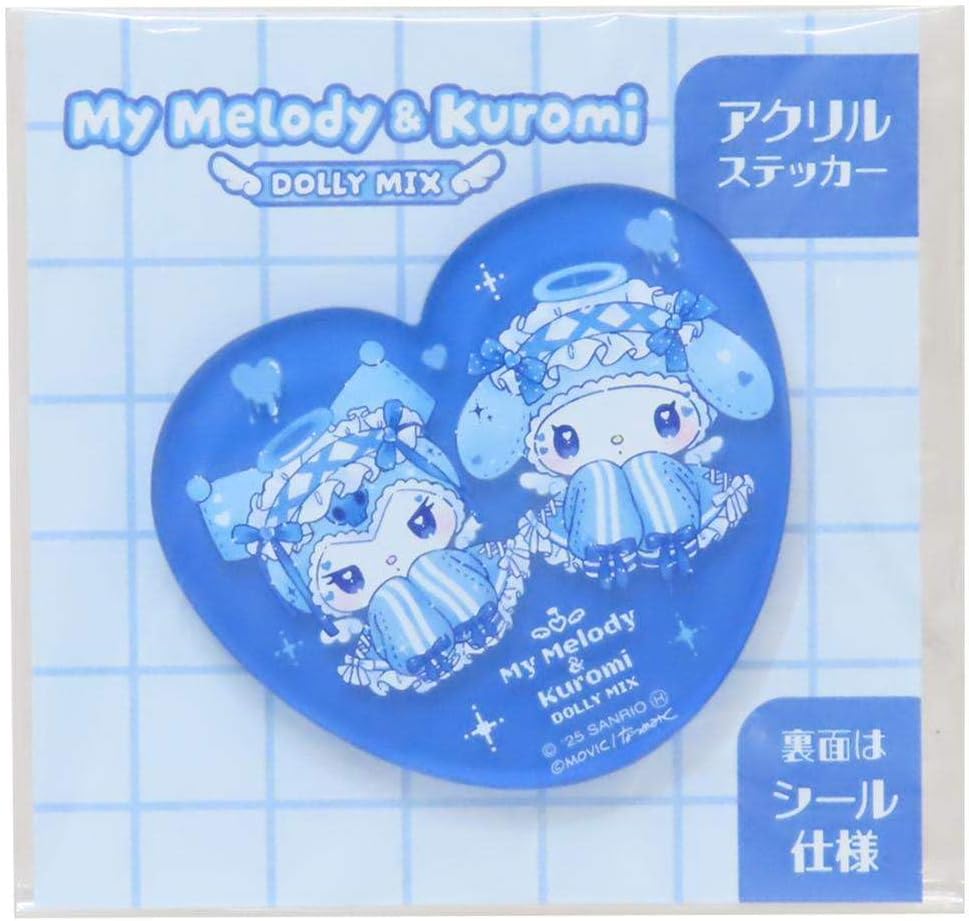 My Melody & Chrome x DOLLY MIX Acrylic Sticker Blue
