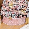 Xmasexp christmas tree collar 335 inch sequin tree skirt stand base cover for home decor large size 6 piece rose gold  urban country home decor