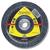 Klingspor 130825 A 24 R 01 tarcze do obróbki zgrubnej 125 x 4 x 22,23 mm wygięte (zawartość: 10)