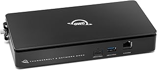 【OWC直営】 OWC Thunderbolt 5 Dual 10GbE Network Dock(サンダーボルト5 デュアル 10GbE ネットワーク ドック) 高速イーサネットポート ×3 / Thunderbolt 5ポート ×4 / USB 10Gbpsポート ×4 / リンクアグリゲーション対応/デイジーチェーン ×3 / 8Kディスプレイ最大3台接続
