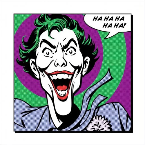 ART PRINT JOKER HA HA HA Cadeau idéal pour fan de comics affiche