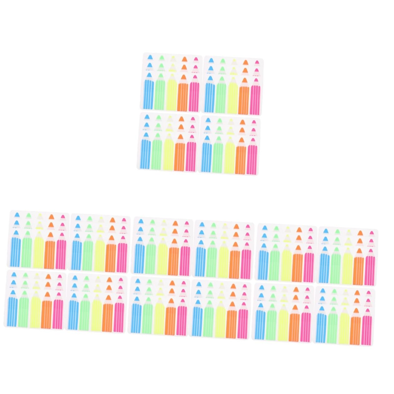 HOMSFOU 4 Set Strisce Colorate Adesive Per Segnalibri Marker Per Pagine Etichette Adesive Per Studio Ufficio E Casa Facili Usare E Portatili Design E Leggero 1200 Pezzi*4