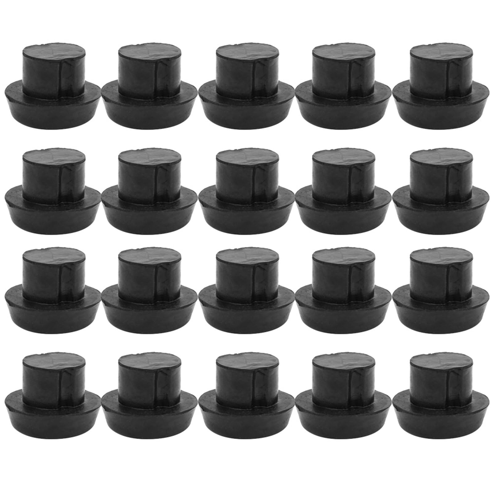 20 Pcs Billiard Rubber Plug Pad - Bottom Cover for Sticks, Ble and Sturdy Billiard Accessories