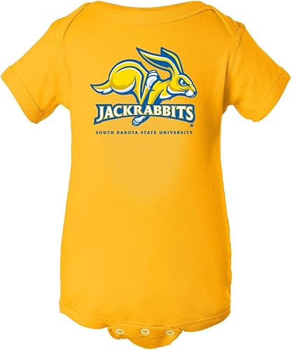 CornBorn Ropa de bebé Jackrabbits del estado de Dakota del Sur  Mameluco infantil  Elige tu diseño