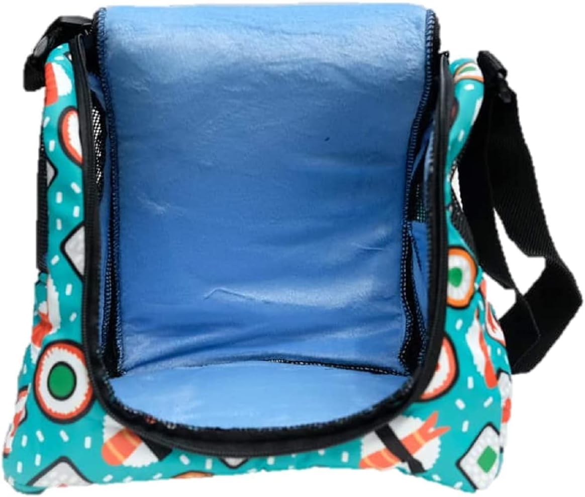HOT! Thailand Animal Cartoon Printed Mint Green Style Sugar Glider Birds Prairie Dog Marmoset Small Pet Travel Cage Shoulder Bag Soft Mesh Kennel Carrier PB's Republix