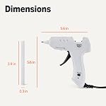 Amazon Basics Hot Glue Gun Kit with 30 Glue Sticks, High Temp for School Crafts DIY Arts and Quick Home Repairs, NA Plug, 20w, White