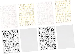 WOONEKY 8 Pçs Adesivo De Unha De Letra Adesivo De Arte De Unha Feminina Adesivos De Unha Decalques De Arte De Unha Decalque De Carta Decalque De Arte De Unha Adesivos De Letra Adesivos