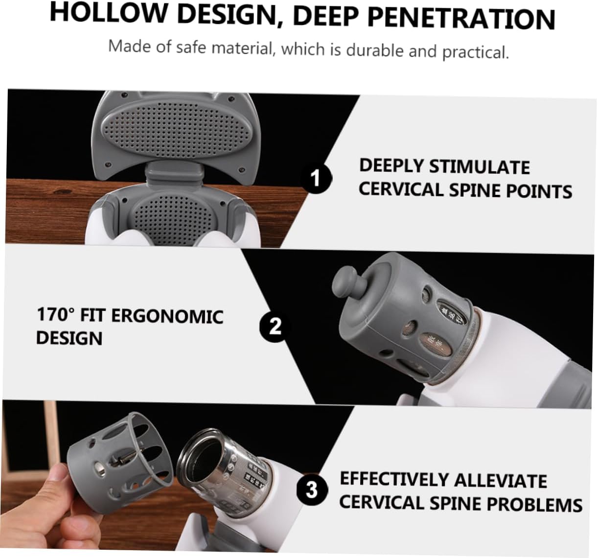 Ipetboom 1pc Neck Moxibustion Device Acupuncture Moxibustion for Home Massager Cervical Vertebra Box