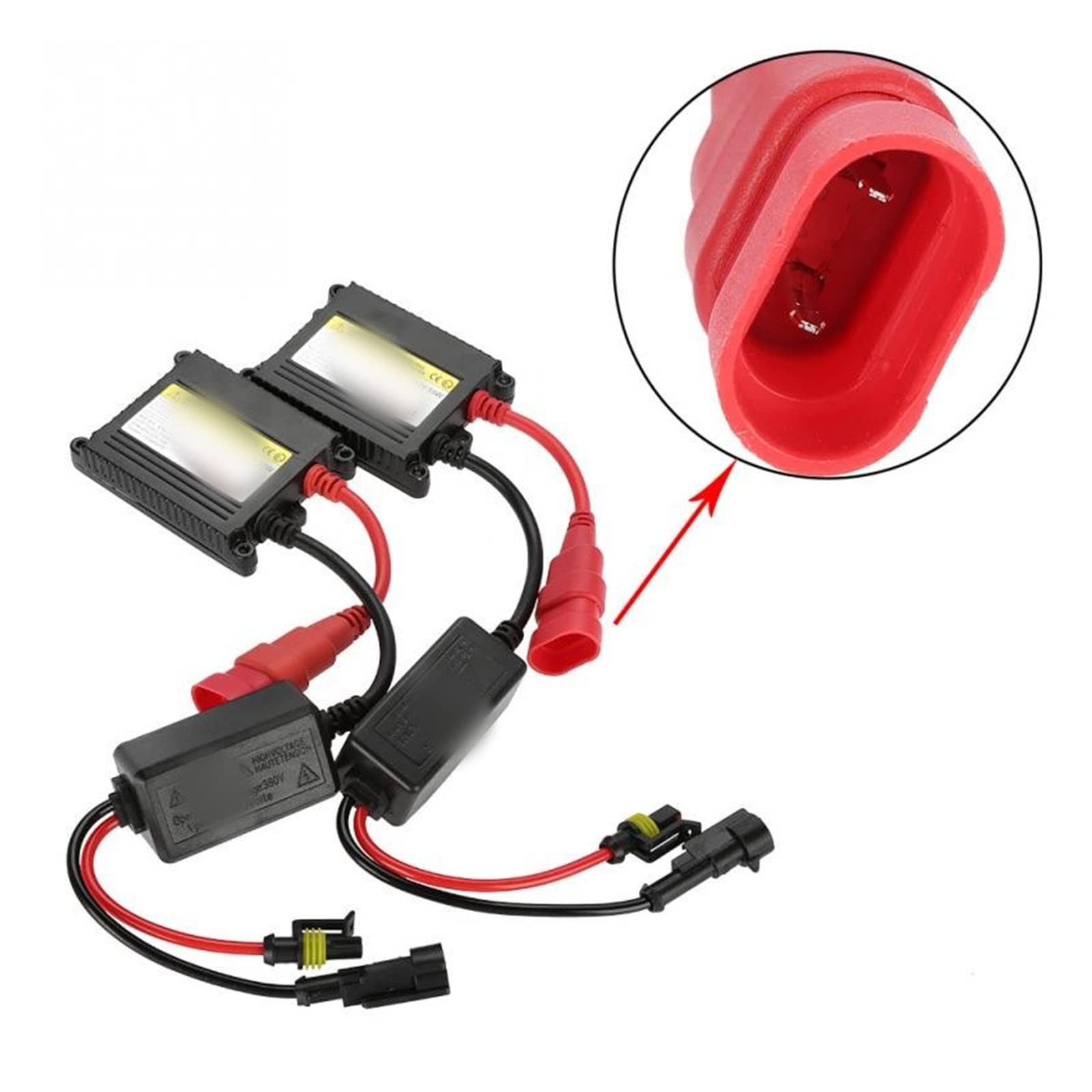 Xenón Bombilla 35W 55W 12V DC Car Xenon Hid Balasto De Encendido Electrónico Para Kit HID Xenon H7 H4 H1 H3 H11 (Color : 2PCS, Talla : 35W)