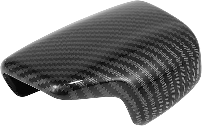 Capa Adesiva para Manopla de Câmbio em ABS Preto com Estampa de Fibra de Carbono X AUTOHAUX para Audi A4, S4, A5 e S5