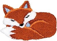 Vista 1 de Kits de ganchos de pestillo para adultos, kits de alfombras de bricolaje con forma especial Animal Fox