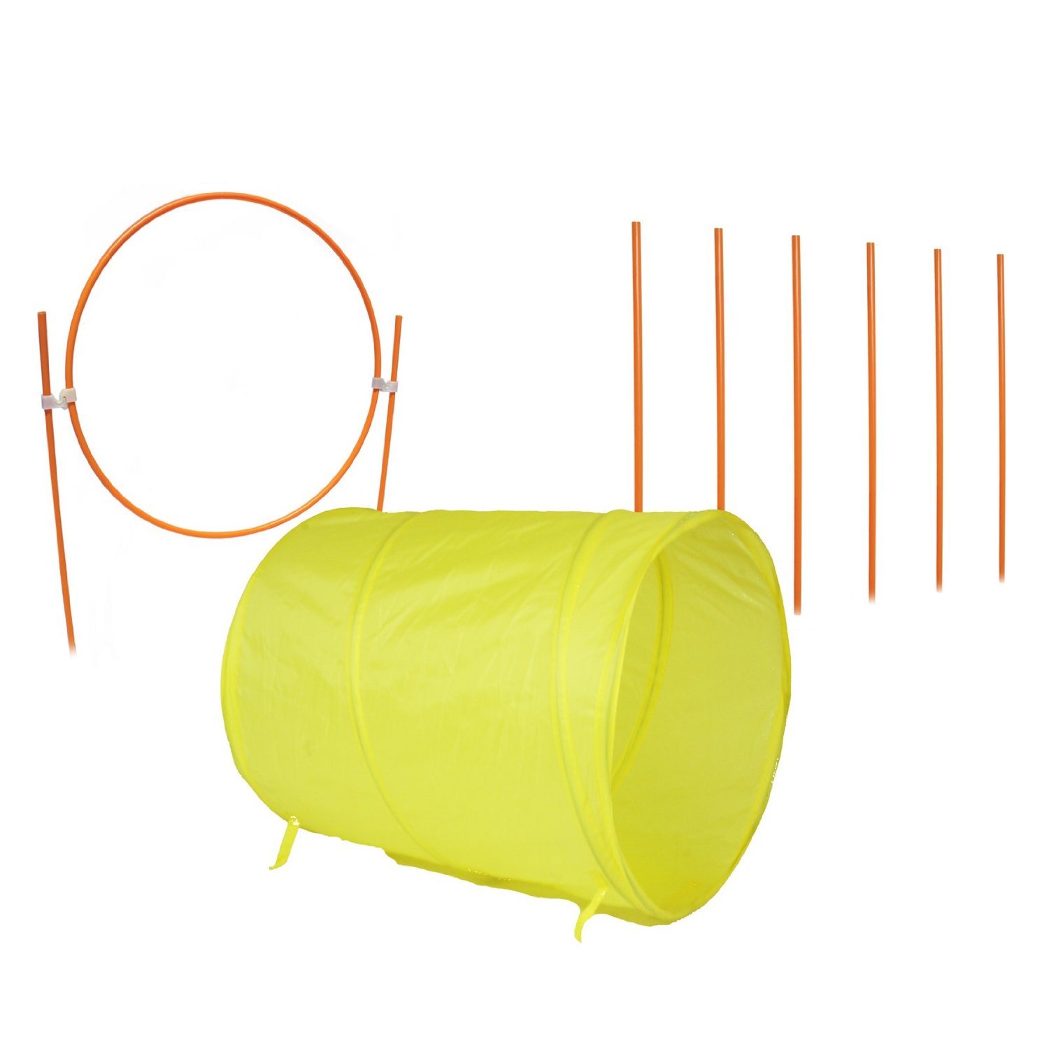 Outward 2528 Hound - Set de Entrenamiento de Agilidad de Perros ZipZoom, Multicolor (Naranja)