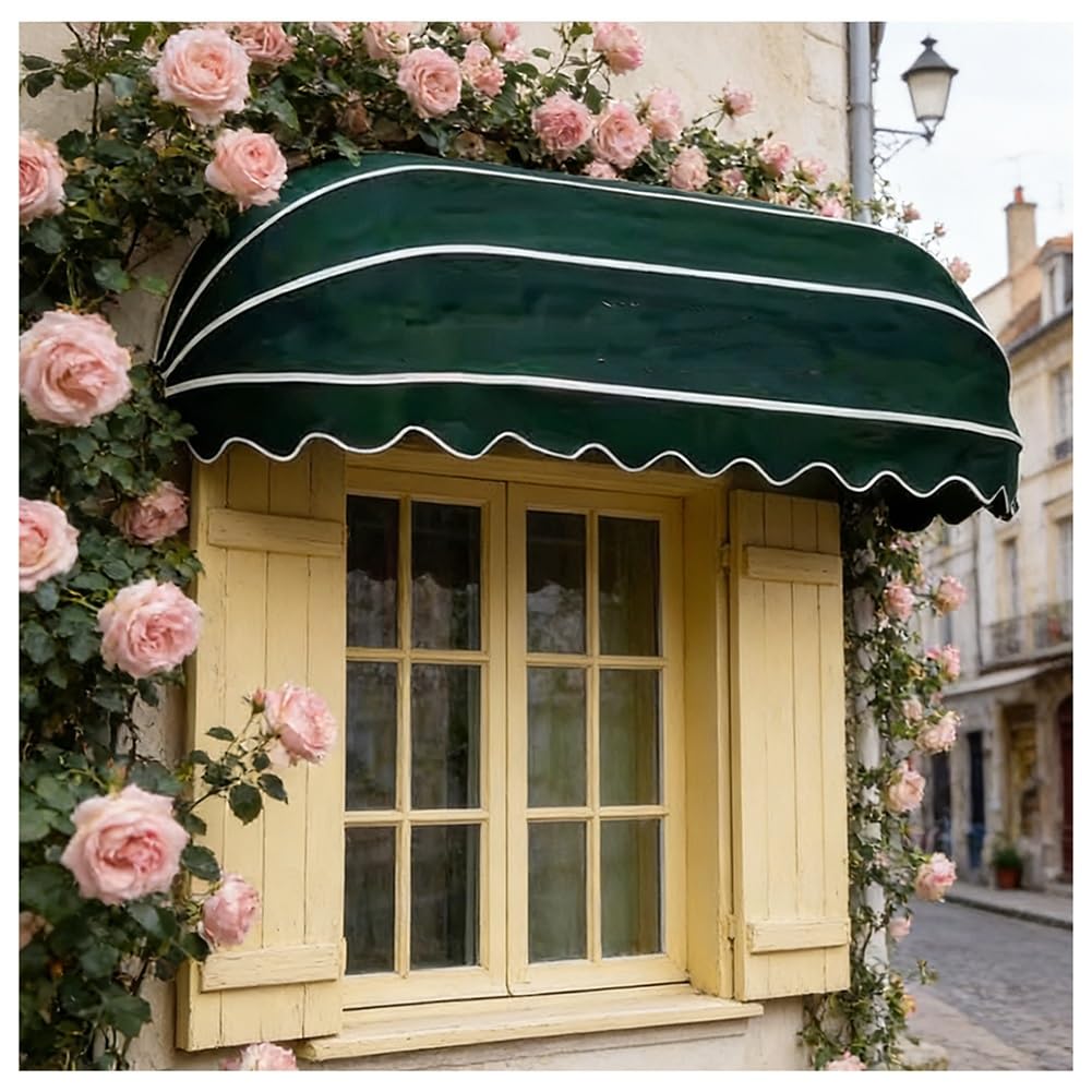 Tenda ad arco pieghevole, impermeabile, resistente ai raggi UV, in tessuto di poliestere, per porta d'ingresso, balcone, giardino, negozi