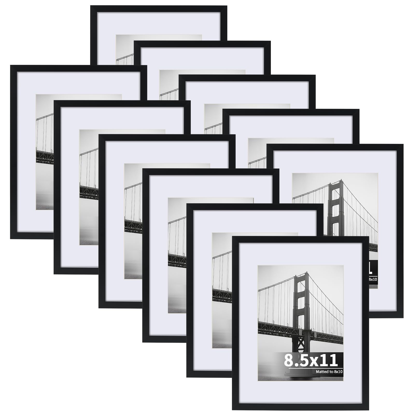 Cadre photo de 21,6 x 27,9 cm pour encadrer un diplôme officiel sur table ou mur