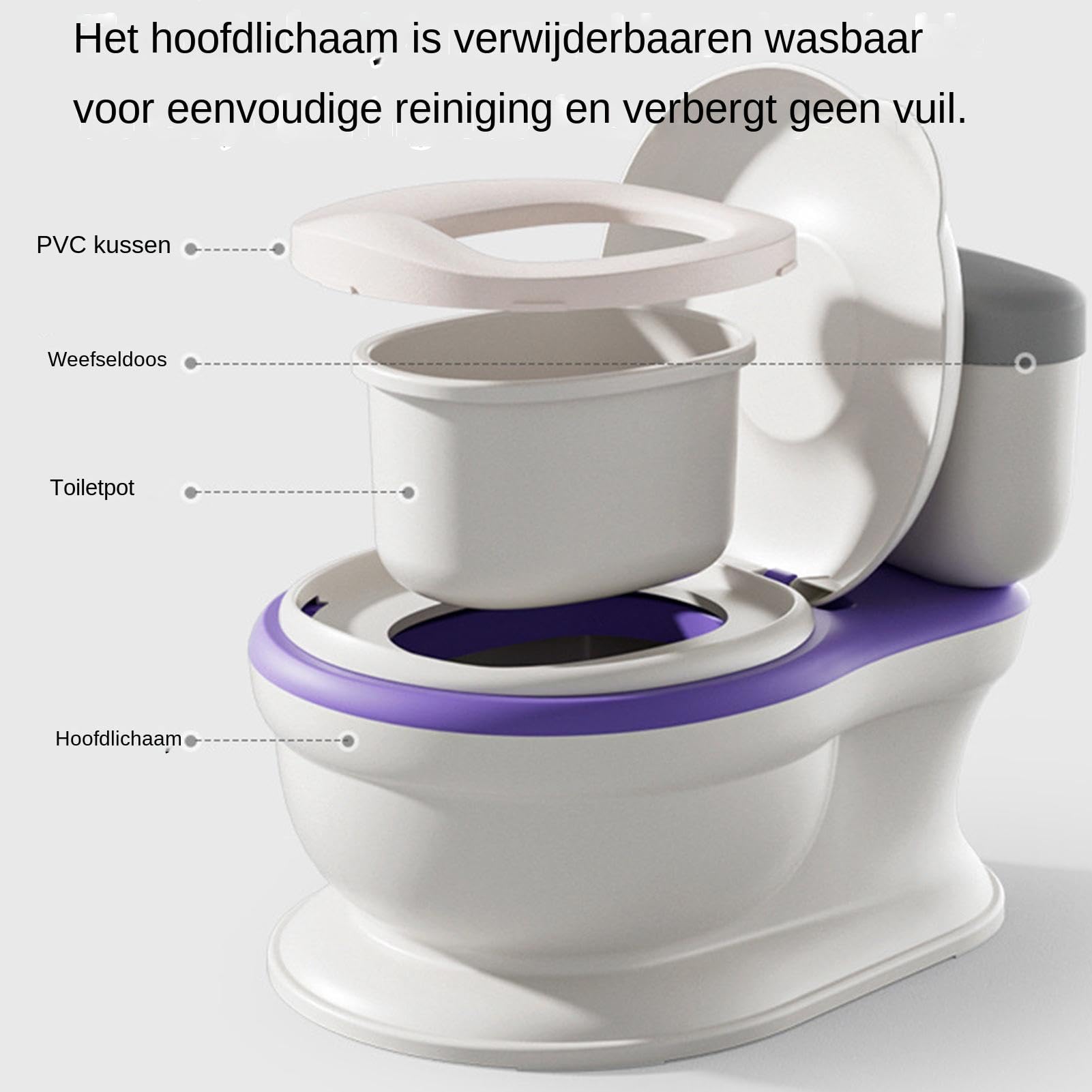 Realistisches Töpfchentoilett, Kinderwaschtoilette