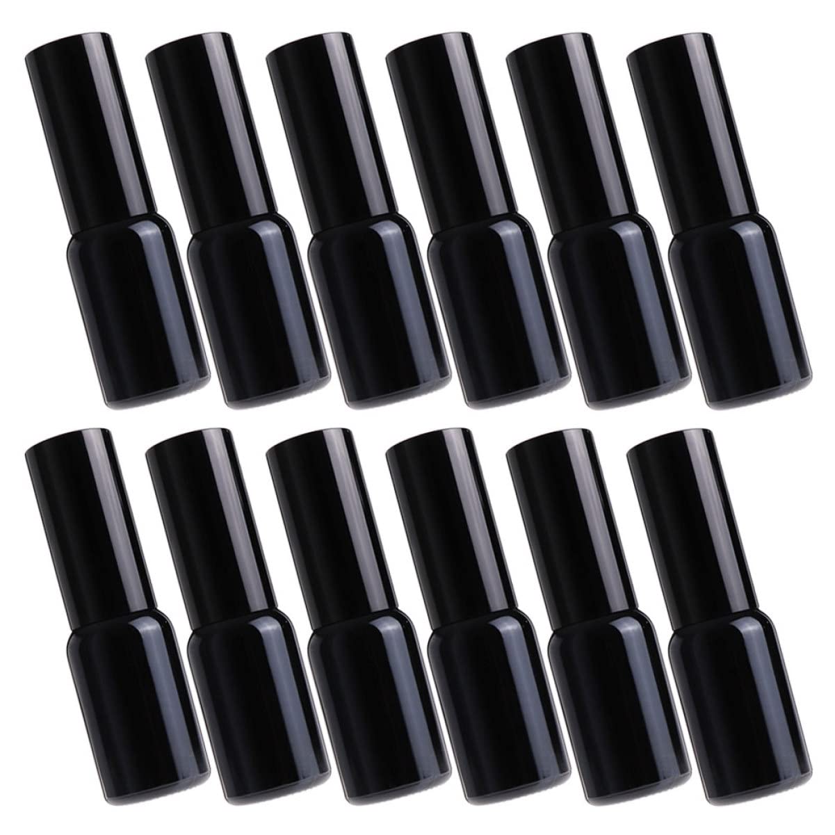 12 Stück Glas Sprühflasche 30ml Schwarz, Befüllbar, Luftdicht