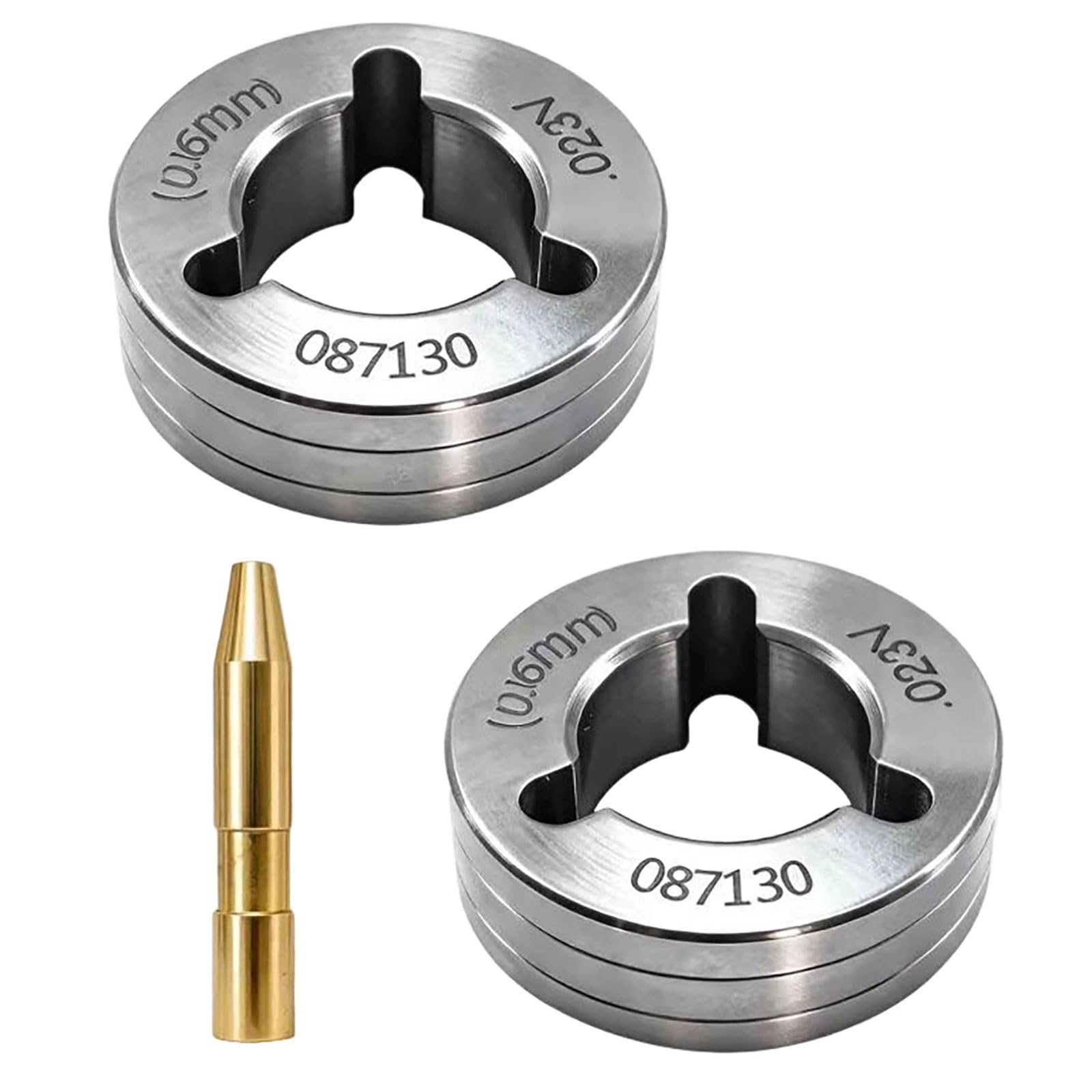 Piceioep A Professional Welding Nozzle Wire Feed Roller 0.6V / 0.8V / 0.9V / 1.0V / 1.2V Wire Guide Tip For Welding Tool Steel Build Bearing Steel Roller