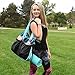 LotusandGo Yoga Bag or Yoga Tote, Stylish and Durable with Adjustable Straps For Yoga Mat or Towel, Many Pockets Including Padded Tablet Compartment.
