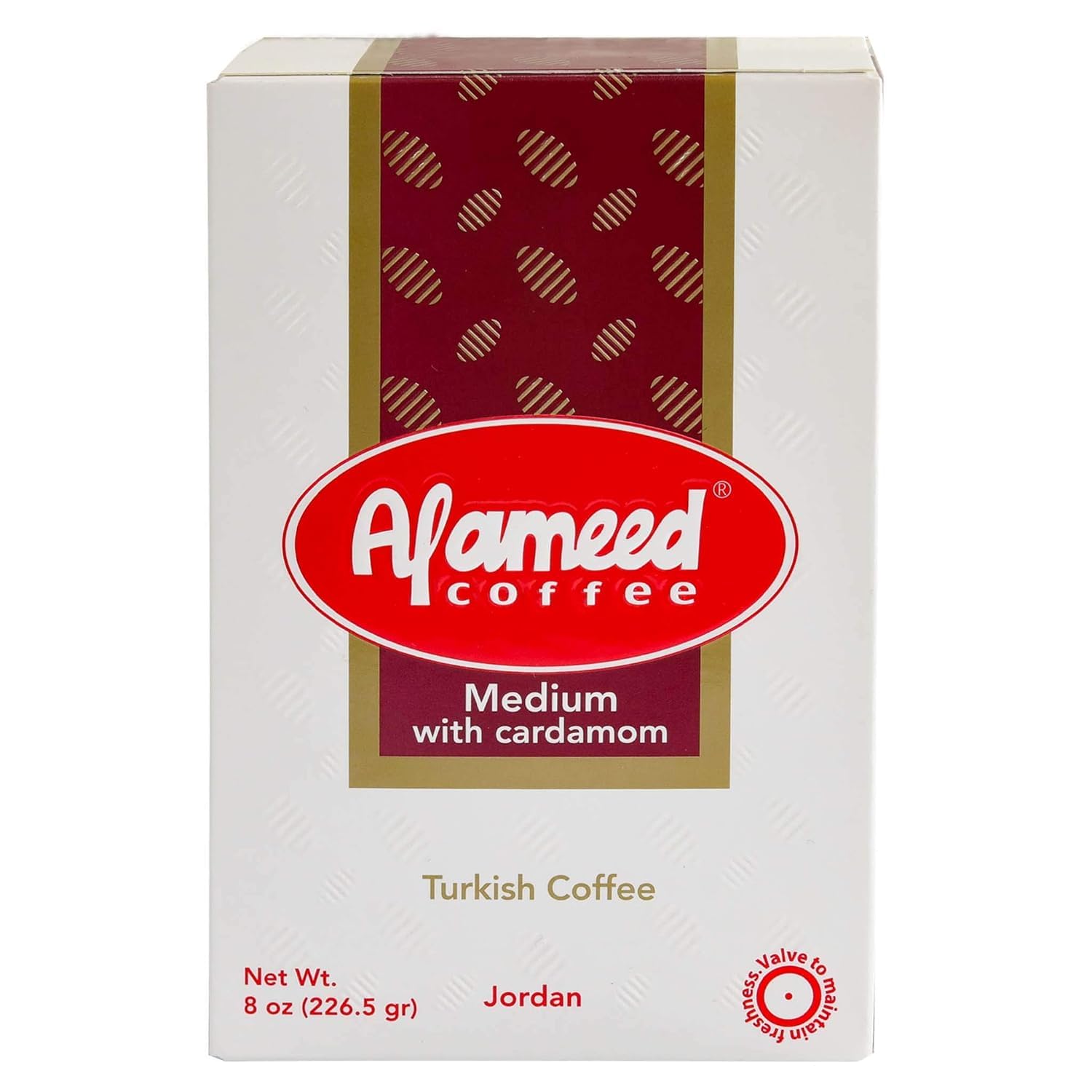 Al Ameed Coffee (Medium Roast with Cardamom, Pack - 3)