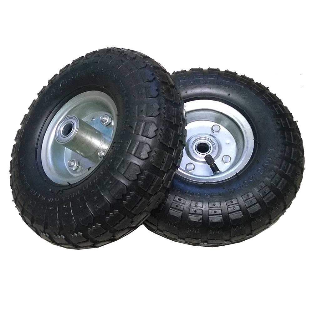 TAHA® 2X 10"Inch Pneumatic Truck Trolley Sack Replacement Wheel Barrow Tyres Garden.