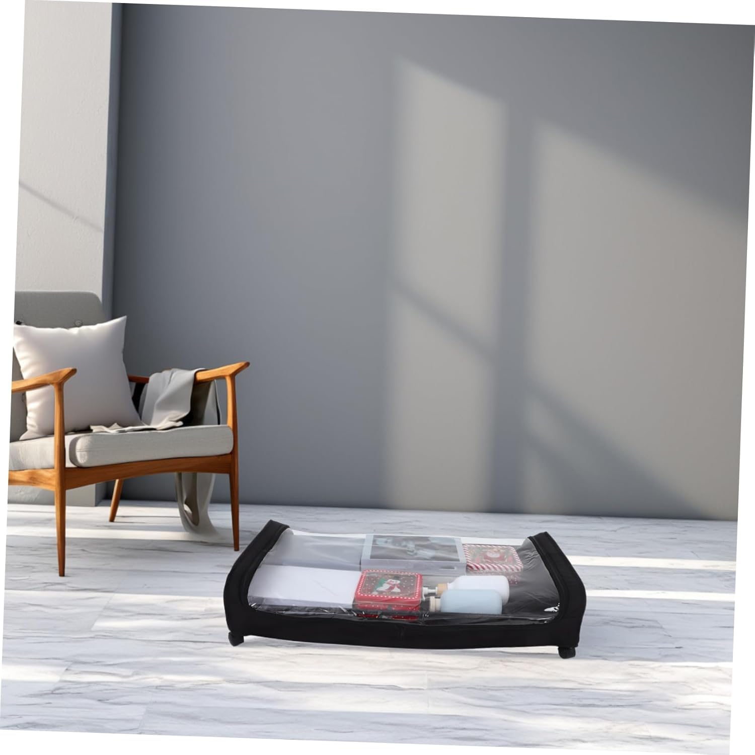 GLEAVI Bed Storage Bin Rolling under Bed Storage Containers Wheels Easy Assembly Multi-use Organizer for Shoes and Clothes