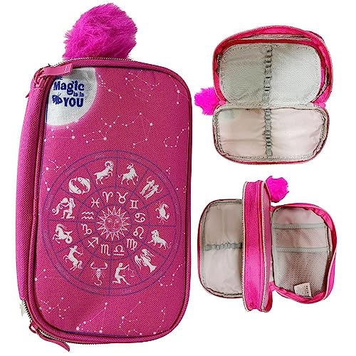 Estojo Box Duplo Neoprene Case Horoscopo Rosa Daterra