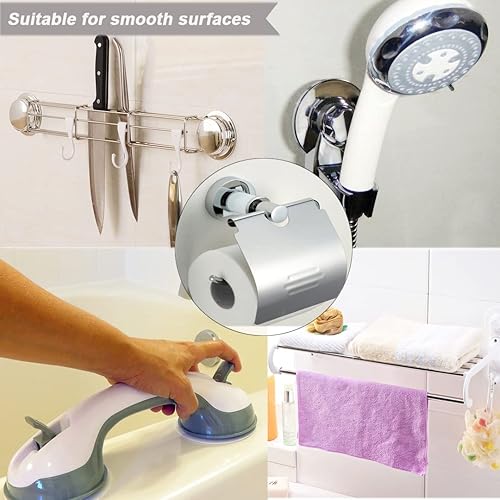 Miniatura 4 de 10 almohadillas adhesivas adhesivas de repuesto, 2.953 in (2.95 pulgadas), almohadillas adhesivas circulares de doble cara para montaje de ventosa,