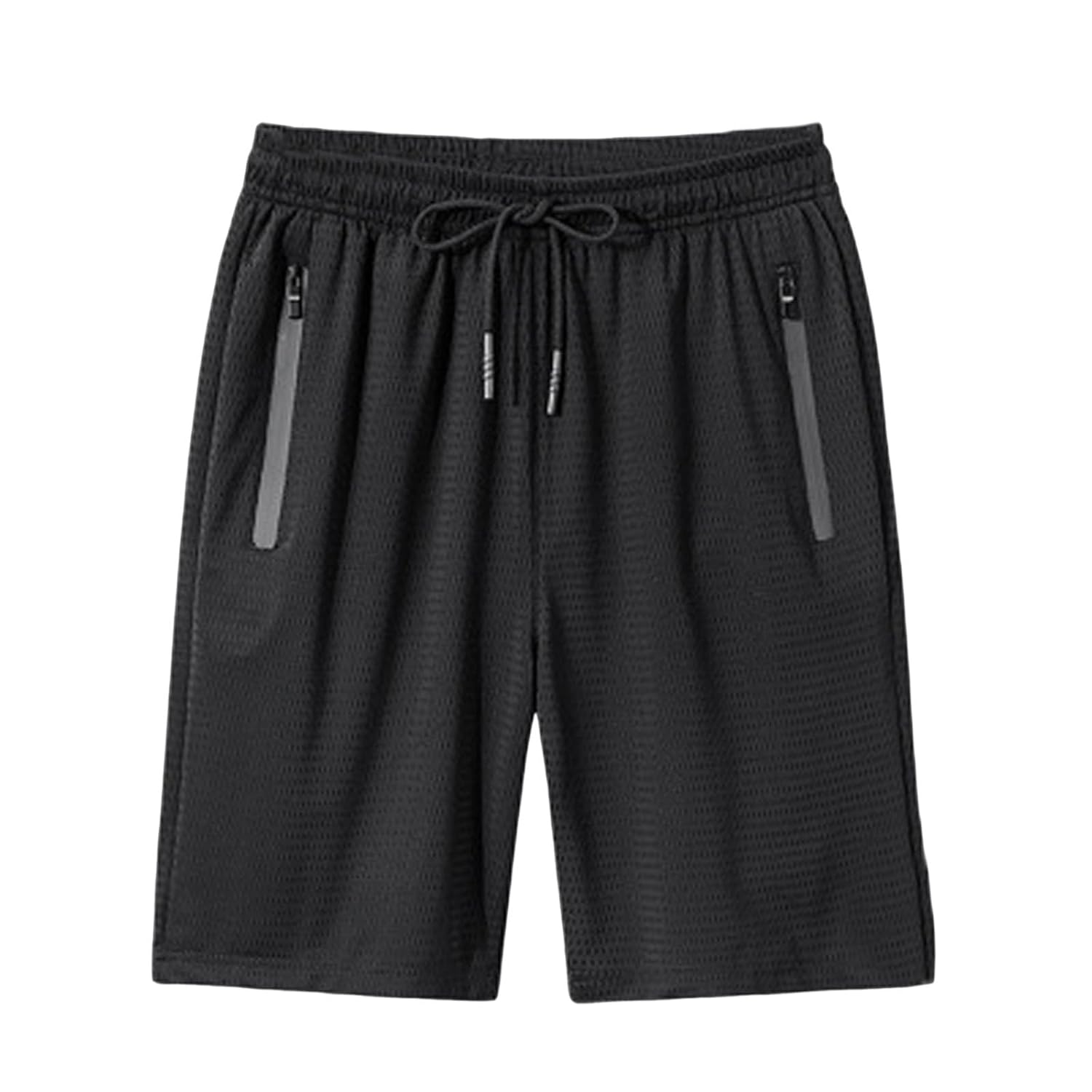 Mens Elastic Waist Athletic Shorts Lightweight Quick Dry Moisture Wicking Gym Running Training Sportswear